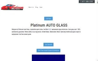 Platinum Auto Glass of Carteret website