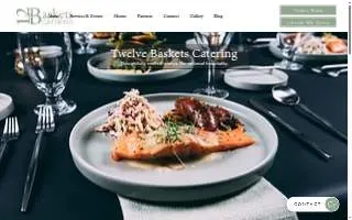 Twelve Baskets Catering of Seattle website