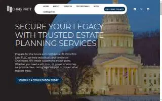 Chris Pritt Law, PLLC of Charleston website