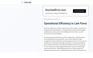 Leon Law Firm website