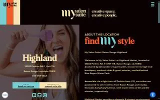 My Salon Suite Highland website