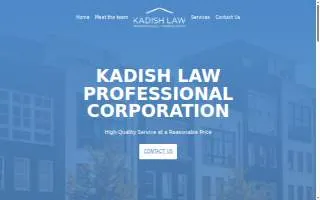 Craig M. Kadish & Associates, LLC of Baltimore website