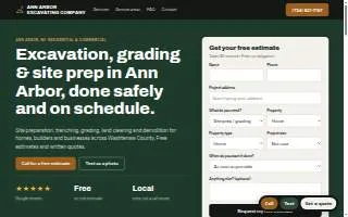 Ann Arbor Excavating Company website