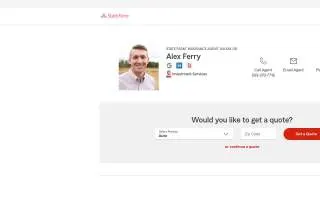 Alex Ferry - State Farm Insurance Agent website