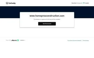 Home Pros Construction website