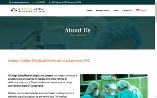 Lehigh Valley Medical Malpractice Lawyers P.C. website