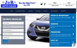 J & R Auto Sales website