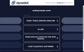 Schwerman Trucking Co of Milwaukee website
