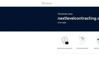 Next Level Contracting website