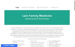 Lam Family Medicine website