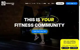 PARADIGM Gym 24hr website