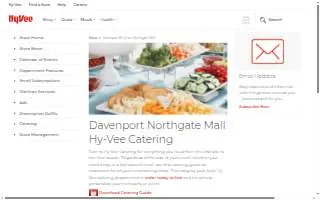Hy-Vee Catering of Davenport website