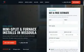 406 Heating & Cooling LLC website