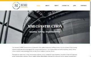 MMI Construction of Casper website