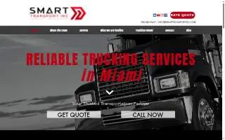 Smart Transport Inc of Miami website