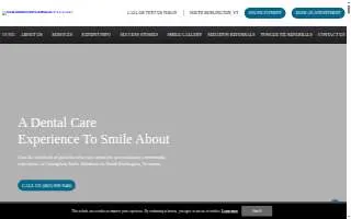 Champlain Smile Solutions of Burlington website