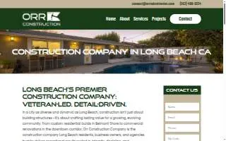 Orr Construction Company website