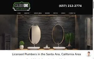 Santa Ana Sewer Repair Caliber One Plumbing and Construction website