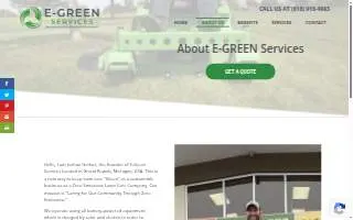 E-Green Services LLC website