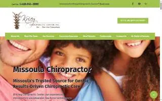 Krieg Chiropractic Center website
