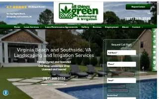 All Things Green of Chesapeake website