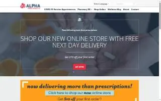 Alpha Pharmacy of Anaheim website