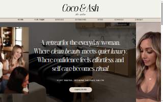 Coco & Ash The Salon website