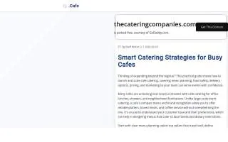 The Catering Companies website