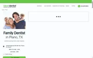 Ideal Dental Plano website