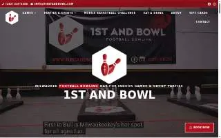 First and Bowl – Football Bowling, Group Parties, and Corporate Team Building website