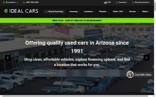 Ideal Cars of Mesa website