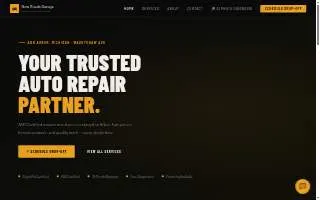 New Roads Garage website