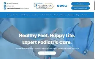Foot and Ankle Center of Nebraska and Iowa website