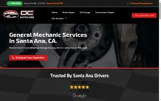 OC Auto Care of Santa Ana website