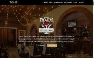 ROAM Cafe website