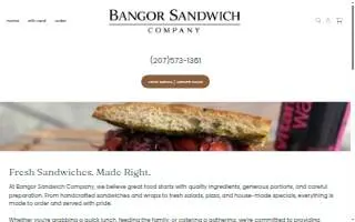 Bangor Sandwich co website