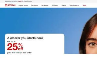 Target Optical Doctors of Optometry - Levittown website