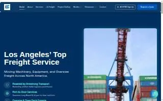 IZ Freight website