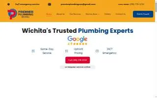 Premier Plumbing-Wichita website