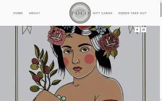 Restaurant Poco website