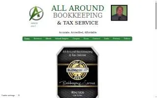 All Around Bookkeeping & Tax Service website