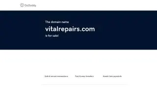 Vital Repairs website