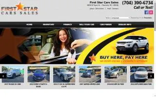 First Star Cars Sales website