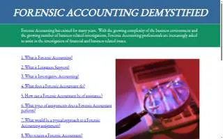 Forensic Accounting Corp of Nashua website
