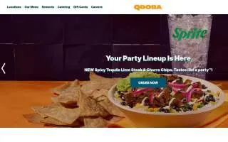 QDOBA Mexican Eats of Huntington website