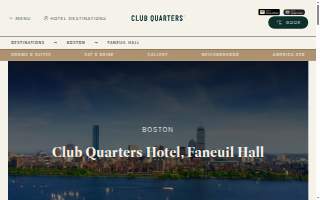 Club Quarters Hotel Faneuil Hall, Boston website