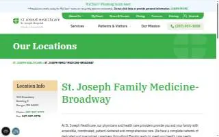 St. Joseph Family Medicine - Broadway website