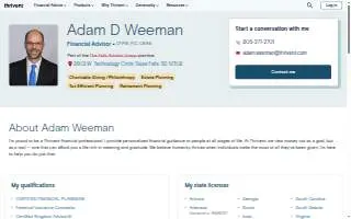 Adam Weeman - Thrivent website