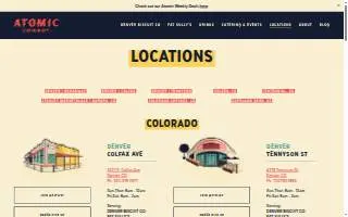 Atomic Cowboy home of Denver Biscuit Co & Fat Sully's NY Pizza (Colorado Springs) website