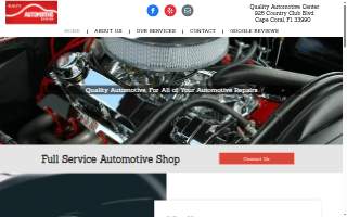 Quality Automotive Center of Cape Coral website
